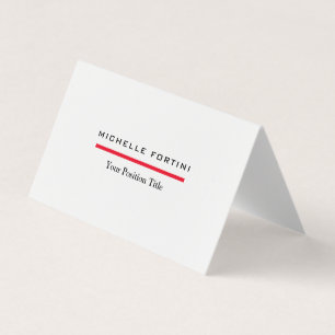 Moderne Minimalistische Berufliche Faltung Visitenkarten