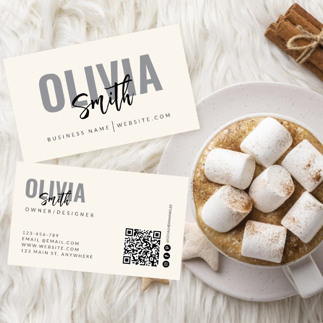 Moderne Minimalistische Berufliche Schlichte Visit Visitenkarte (Von Creator hochgeladen)