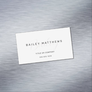 Moderne Minimalistische Berufliche Skripte Elegant Magnetische Visitenkarte