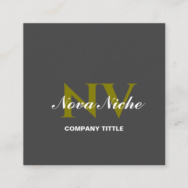 Moderne Minimalistische Berufliche Visitenkarte (Vorderseite)