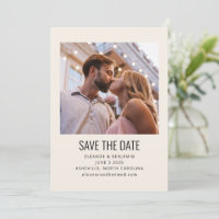 Moderne Minimalistische Black Ivory Foto Hochzeit