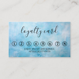 Moderne Minimalistische Black & White Loyalty Card Visitenkarte