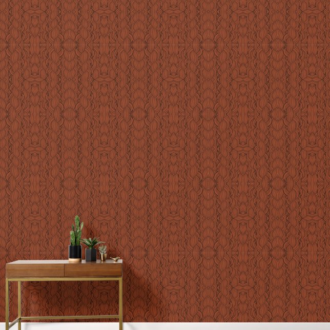 Moderne Minimalistische Blätter Tapete (Korridor)