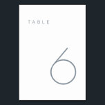 Moderne Minimalistische, blaue und weiße Tischnumm Tischnummer<br><div class="desc">Diese moderne Minimalistische Tischnummer eignet sich ideal für Hochzeitsfeiern,  Tischnummern oder Tischnummern,  die das Party braucht. Vollständig anpassbar! **BITTE BEACHTEN SIE: Um zu bestellen,  passen Sie einfach Ihre Tischnummer an und fügen Sie jede Nummer einzeln in Ihren Warenkorb ein. Dann Karo raus,  wenn du fertig bist.</div>