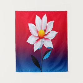 Moderne Minimalistische Blume Kunst Wandteppich