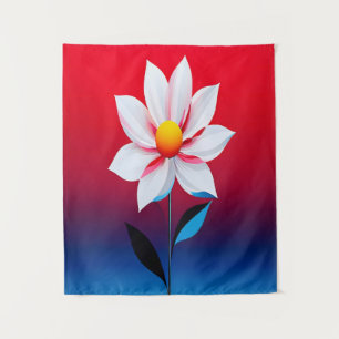 Moderne Minimalistische Blume Kunst Wandteppich