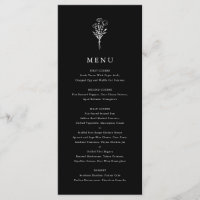 Moderne Minimalistische Blumenstrauß Black Wedding