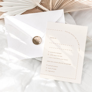 Moderne Minimalistische Boho Arch Meetings RSVP Ca Karte