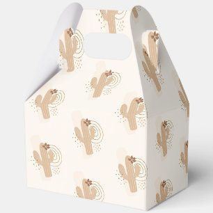 Moderne Minimalistische Boho Desert Cactus Baby Sh Geschenkschachtel