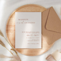 Moderne & Minimalistische Boho-Terrakotta-Hochzeit