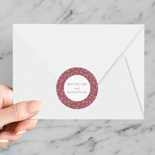 Moderne Minimalistische Botanische Wüste-Rose Hoch Runder Aufkleber