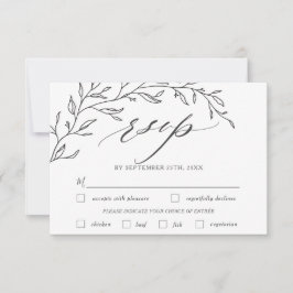 Moderne Minimalistische Branchenstraße RSVP Karte
