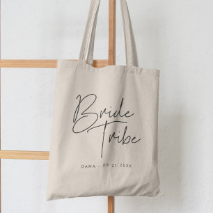 Moderne minimalistische Braut Tribe Tragetasche