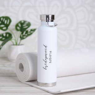 Moderne Minimalistische Brautjungfer Elegante Hoch Trinkflasche