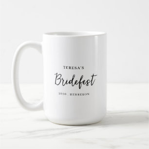 Moderne minimalistische Brautjungfer-Skript-Design Kaffeetasse