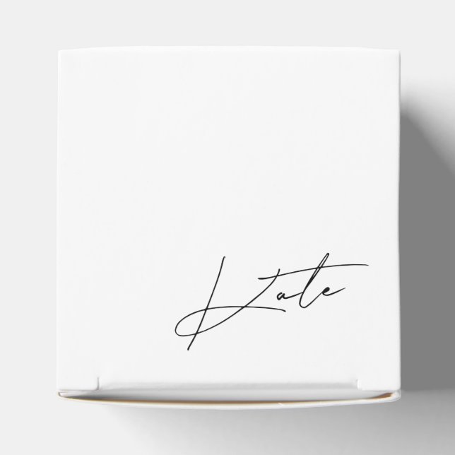 Moderne Minimalistische Bridesmaid-Box Geschenkschachtel (Oben)