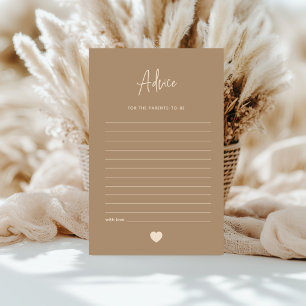 Moderne Minimalistische Brown Gender Revew Card