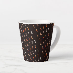 Moderne Minimalistische Caffe Latte Typografy L Milchtasse