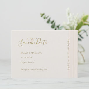  Moderne Minimalistische Champagner Gold Save The  Einladung