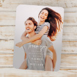 Moderne Minimalistische Chic Hochzeit Vielen Dank Magnet<br><div class="desc">Design besteht aus modernem,  schicken Typografie mit Sans Serif und Serif Schriftart.</div>