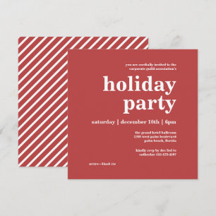 Moderne Minimalistische Corporate Holiday Party Einladung
