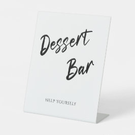 Moderne Minimalistische Dessert Bar Wedding Sockelschild