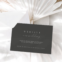 Moderne Minimalistische Dusty Gray Wedding Website