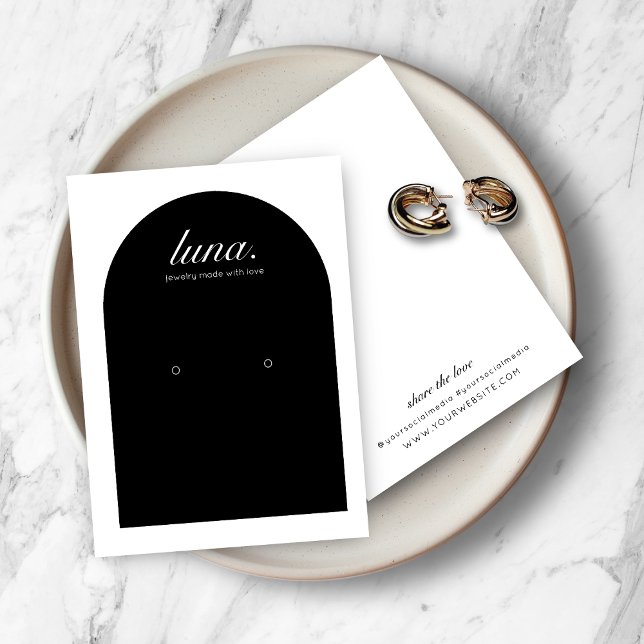 Moderne Minimalistische Earring Display Card (Von Creator hochgeladen)