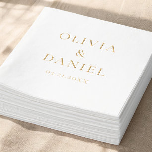 Moderne Minimalistische Einfache Hochzeit Servietten Mit Folie