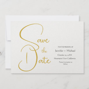 Moderne minimalistische einfache Kalligrafie-Schri Save The Date