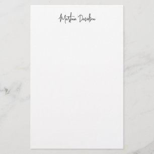 Moderne minimalistische einfache kreative Kalligra Briefpapier