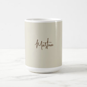 Moderne minimalistische einfache kreative Kalligra Kaffeetasse