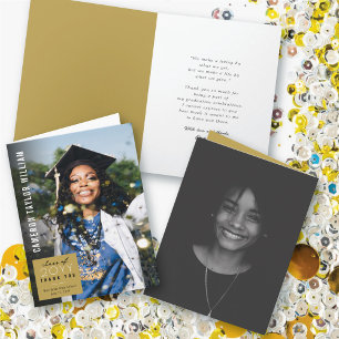 Moderne Minimalistische Einfache Quadratische Absc Dankeskarte