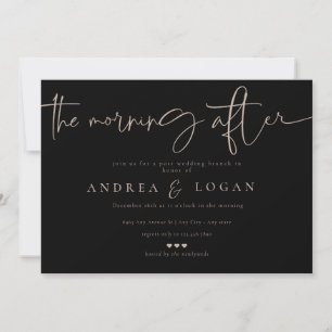 Moderne Minimalistische Elegant Classic Hochzeit Einladung
