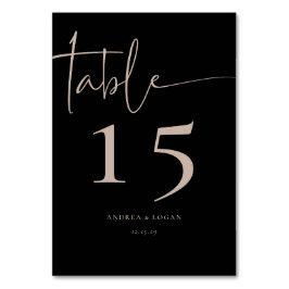 Moderne Minimalistische Elegant Classic Tischnummer