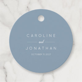 Moderne Minimalistische Elegante Custom Wedding Bl Geschenkanhänger