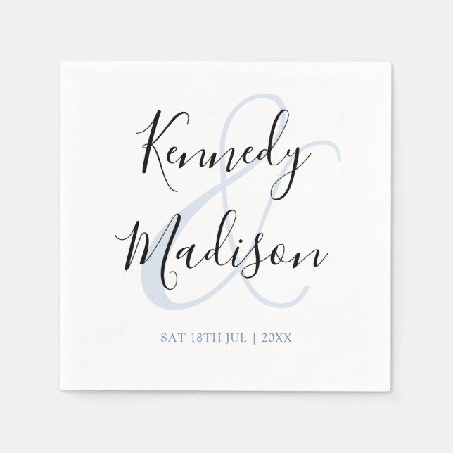 Moderne Minimalistische ✨ 💍 Elegante Einfache Hoc Serviette (Vorderseite)