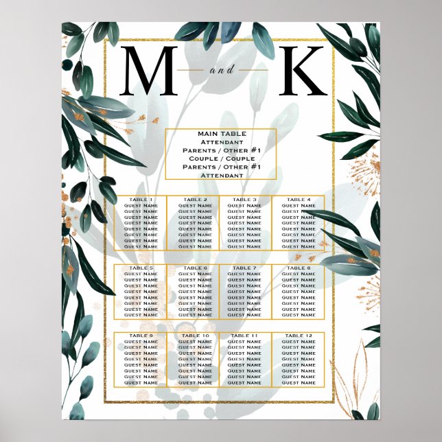 Moderne Minimalistische 🤵 Elegante Einfache Hochz Poster (Vorne)