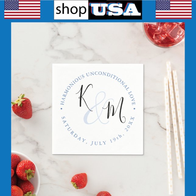 Moderne Minimalistische 🤵 Elegante Einfache Hochz Serviette (Von Creator hochgeladen)