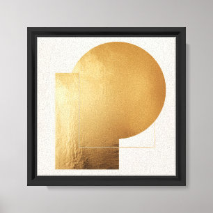 Moderne minimalistische elegante Goldene Muster  Leinwanddruck