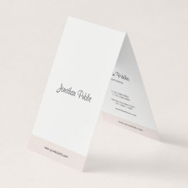 Moderne Minimalistische Elegante Handschrift Beruf Visitenkarten