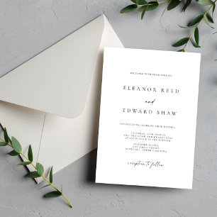Moderne Minimalistische Elegante Hochzeitskarten Save The Date