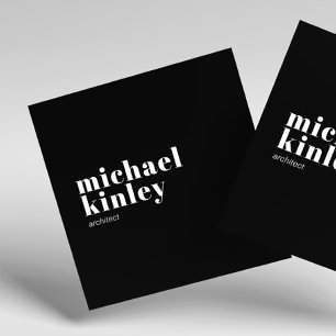 Moderne minimalistische elegante professionelle Ve Quadratische Visitenkarte
