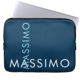 Moderne minimalistische elegante schlichte preußis laptopschutzhülle
