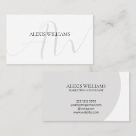 Moderne Minimalistische Elegante Schrift Beruflich Visitenkarte