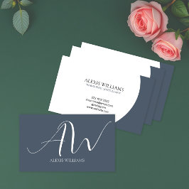 Moderne Minimalistische Elegante Schrift Beruflich Visitenkarte