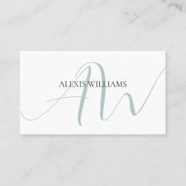 Moderne Minimalistische Elegante Schrift Beruflich Visitenkarte
