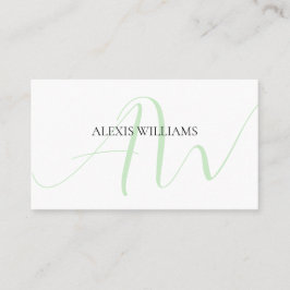 Moderne Minimalistische Elegante Schrift Beruflich Visitenkarte