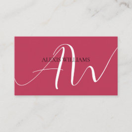 Moderne Minimalistische Elegante Schrift Beruflich Visitenkarte