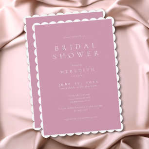 Moderne Minimalistische Elegante Staubige Rosa Bra Einladung